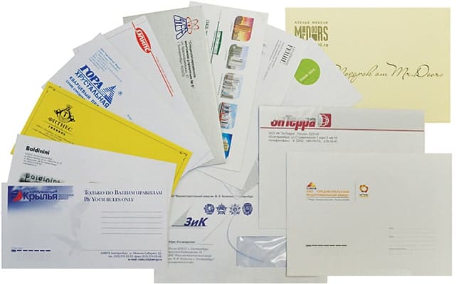Печать фирменных конвертов